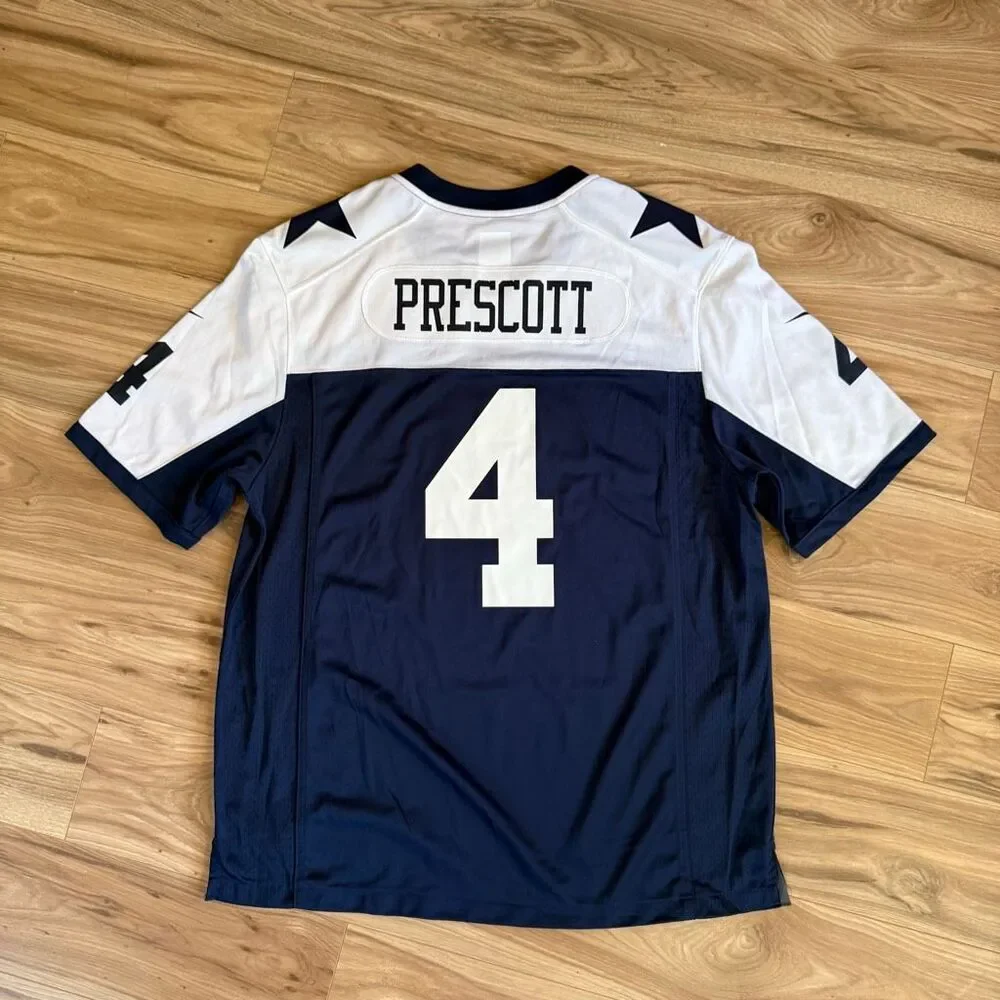 Nike Mens Dallas Cowboys Prescott Football Alternate Game Jersey Size XL